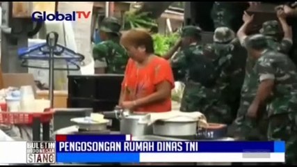 Pengosongan Rumah Dinas TNI Diprotes
