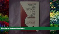 Books to Read  Memory and Testimony in the Child Witness (Multicultural Aspects of Counseling