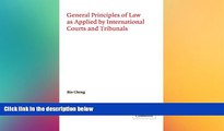 Must Have  General Principles of Law as Applied by International Courts and Tribunals (Grotius