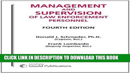 [FREE] EBOOK Management and Supervision of Law Enforcement Personnel BEST COLLECTION