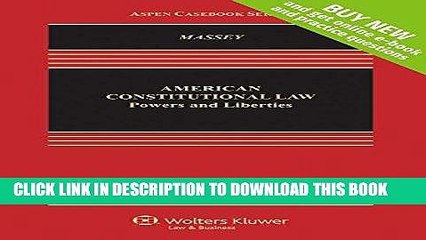 Ebook American Constitutional Law: Powers and Liberties [Connected Casebook] (Aspen Casebook) Free