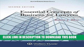 Ebook Essential Concepts of Business for Lawyers Free Read