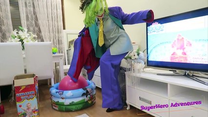 SPIDERMAN VS JOKER VS FROZEN ELSA l Farting Prank - Superhero in Real Life