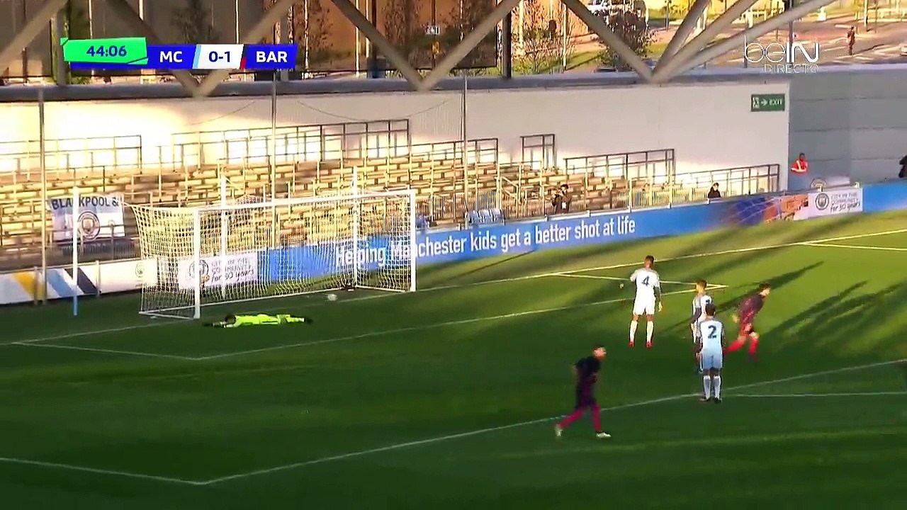 0-2 Marc Cucurella Saseta Goal HD - Manchester City U19 vs FC Barcelona U19 - UEFA Youth League 01.11.2016 HD