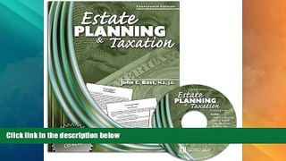 Big Deals  ESTATE PLANNING AND TAXATION W/ CD ROM  Full Read Most Wanted