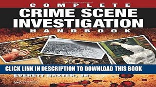 Ebook Complete Crime Scene Investigation Handbook Free Download