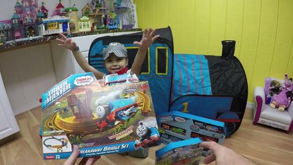 HUGE THOMAS AND FRIENDS SURPRISE TOYS TENT Egg Surprises Ride-On Train Set Toy Trains & Track Sets-HdS2qAruXyw
