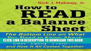 [Ebook] How to Read a Balance Sheet: The Bottom Line on What You Need to Know about Cash Flow,