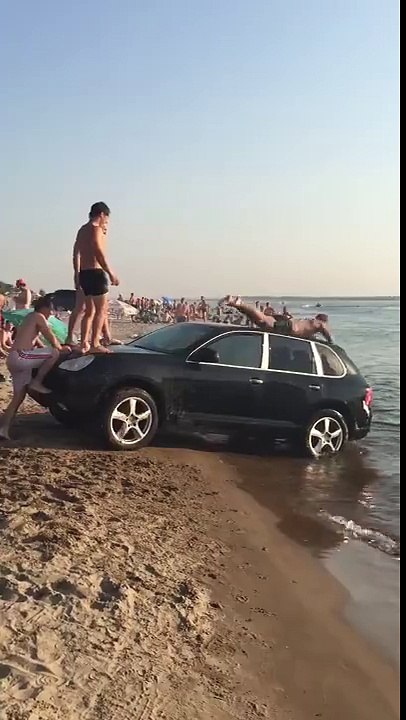 le plongeoir russe le porsche cayenne