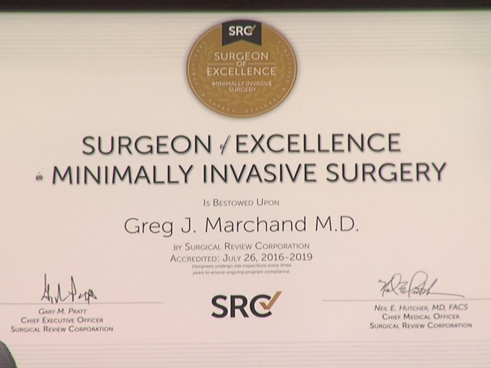 Dr. Greg Marchand specializes in minimally invasive surgery