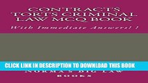 [Ebook] Contracts Torts Criminal law MCQ Book: Answers Appear Immediately After The Choices - no