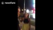 Australian woman repeatedly hits man on camera