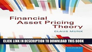 [Free Read] Financial Asset Pricing Theory Full Online