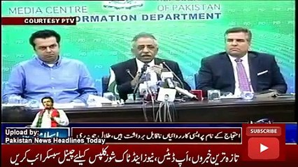 News Headlines Today 1 November 2016, M Zubair and Talal Chaudhry Press Conference