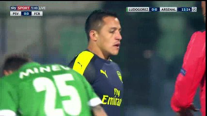 Jonathan Cafu Goal HD - Ludogorets 1-0 Arsenal - 01-11-2016
