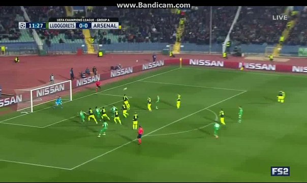 Jonathan Cafu Goal HD - Ludogorets Razgrad 1-0 Arsenal 01.11.2016