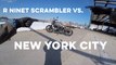 MC Commute - 2017 BMW RnineT Scrambler Review in New York City!
