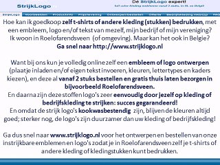 Zelf kleding bedrukken Roelofarendsveen