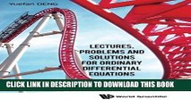 [DOWNLOAD] PDF Lectures, Problems and Solutions for Ordinary Differential Equations Collection