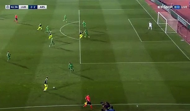 2-2 Olivier Giroud Goal HD Ludogorets 2 - 2 Arsenal 01.11.2016