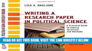 [Free Read] Writing a Research Paper in Political Science: A Practical Guide to Inquiry,
