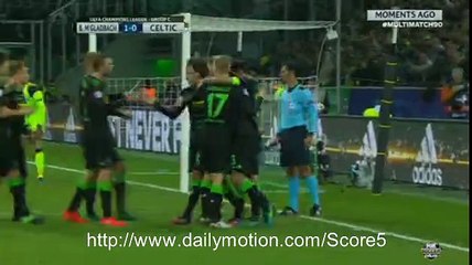 Lars Stindl Goal Monchengladbach 1 - 0 Celtic CL 1-11-2016