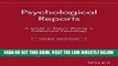 [FREE] EBOOK Psychological Reports: A Guide to Report Writing in Professional Psychology ONLINE