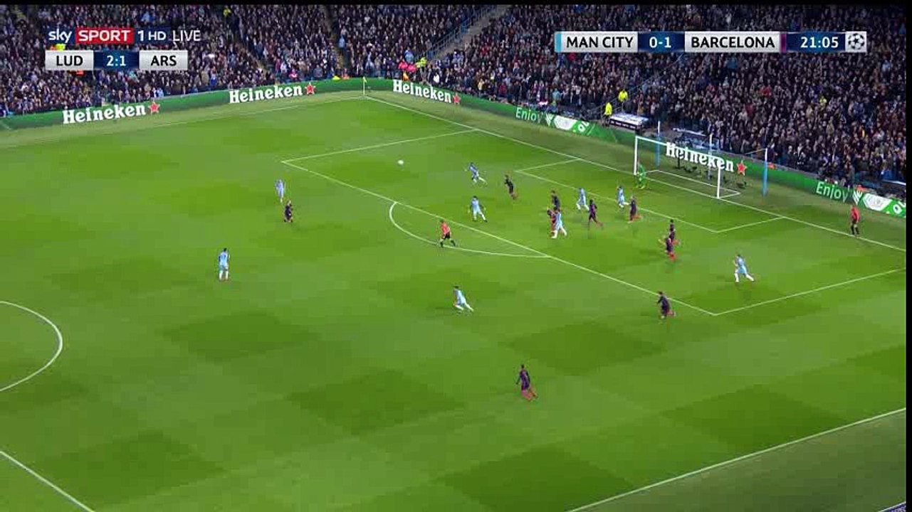 Lionel Messi  Goal HD - Manchester City 0-1 Barcelona - 01-11-2016