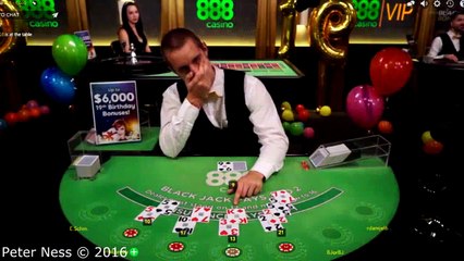 Peter Ness plays blackjack