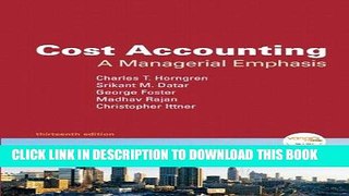 [PDF] Cost Accounting: A Managerial Emphasis, 13th Edition Download online