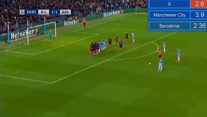 Kevin De Bruyne Goal HD - Manchester City 2-1 Barcelona - 01.11.2016