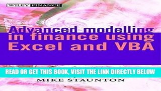 [Free Read] Advanced modelling in finance using Excel and VBA Free Download