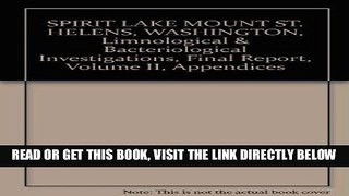 [READ] EBOOK SPIRIT LAKE MOUNT ST. HELENS, WASHINGTON, Limnological   Bacteriological