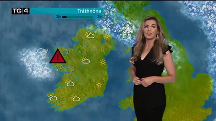 La foudre s'abat sur une Miss météo en Irlande