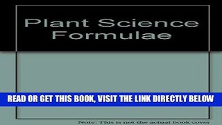 [READ] EBOOK Plant Science Formulae BEST COLLECTION