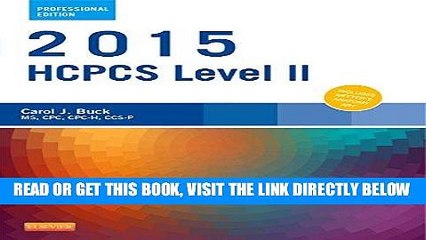 [FREE] EBOOK 2015 HCPCS Level II Professional Edition, 1e (Hcpcs Level II (American Medical Assn))