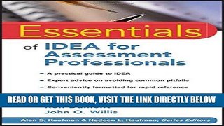 [Free Read] Essentials of IDEA for Assessment Professionals Free Online