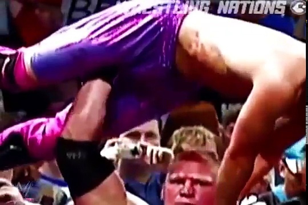 Brock Lesnar Bloodiest Attack on One legged Man Zeck Gowen