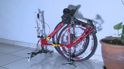 Assaltante atropela ciclista para despistar policiais