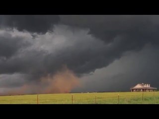 Gustnado Comes Perilously Close to Oklahoma House