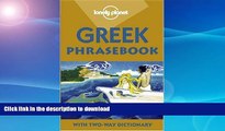 READ  Lonely Planet Greek Phrasebook: With Two-Way Dictionary (Phrasebooks) (Greek Edition) FULL