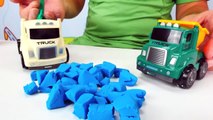 Peppa Pig - PURPLE SAND! Toy Trucks & Tractors LEGO House Play Doh Toys for Kids. Videos for kids-lXf81MZMEl0