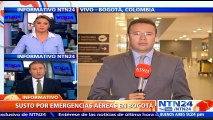 Dos emergencias aéreas pusieron en alerta este martes al aeropuerto El Dorado de Bogotá