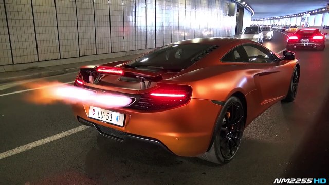 CRAZY McLaren 12C FLAMETHROWER - INSANE Revs & Tunnel Accelerations!