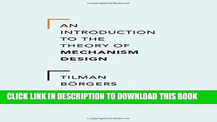 [READ] EBOOK An Introduction to the Theory of Mechanism Design ONLINE COLLECTION