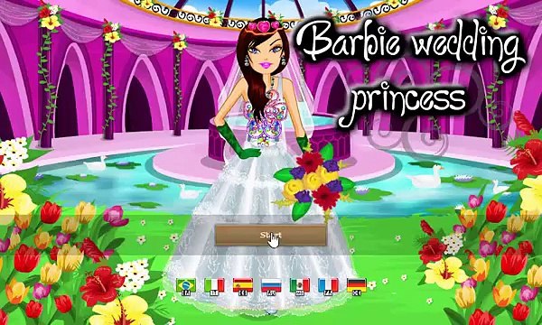 Barbie Wedding Princess Barbie dress up game, girls games baby games