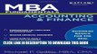 [FREE] EBOOK MBA Fundamentals Accounting and Finance (Kaplan Test Prep) BEST COLLECTION