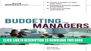 [READ] EBOOK Budgeting for Managers BEST COLLECTION