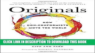 [FREE] EBOOK Originals: How Non-Conformists Move the World ONLINE COLLECTION