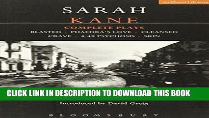 [DOWNLOAD] PDF Sarah Kane: Complete Plays (Contemporary Dramatists) Collection BEST SELLER